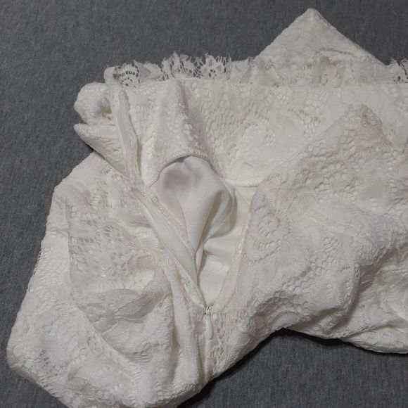 READ LF Dress Decode White Lace, Lace-Up Boho Festival Shorts Small NWT - Picture 3 of 8